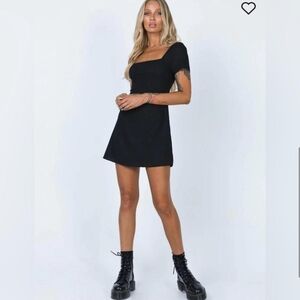 Princess Polly Hastings Black Mini Dress Size 6